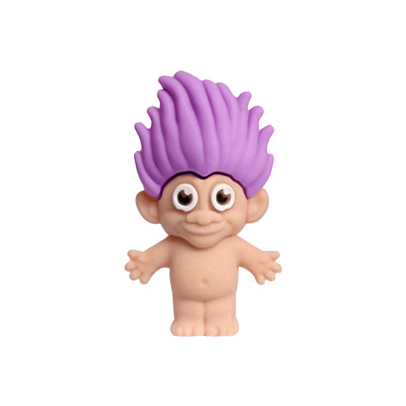 Silicone 3D Troll Focal Beads Playful Character 20pcs 8