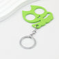 Cat Shaped Self Defense Keychain Survival Finger Clasp Compact