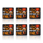 Silicone Focal Beads Anxiety Mouse I'm Fine Text Design 1 Piece 11