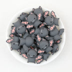 3D Halloween Cute Charms Bat Silicone Focal Beads 20Pcs  2