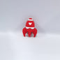 Silicone 3D Focal Beads Color Love Rocket Heart Detail 20pcs 5