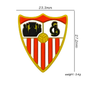Silicone Focal Beads Football Team Sevilla FC Shield Design 20pcs