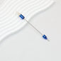 Beadable Double Head Point Drill Nail Tool Metal Handle 12.2cm - Dark blue