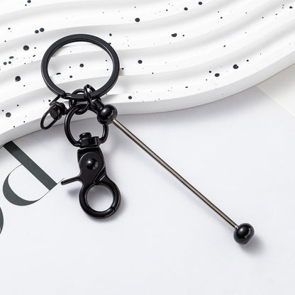 Beadable Gradient Color DIY Metal Keychain