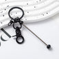 Beadable Gradient Color DIY Metal Keychain