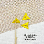 3D Paper Plane Metal Beads 18mm Glossy Spray Painted Alloy 9pcs 8