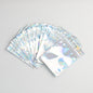 Zip Lock Bags 10.5x15cm Holographic PE Plastic Clear Window 50pcs