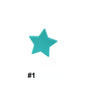 14mm Star Silicone Beads Solid Colors Matte Finish 50pcs 3