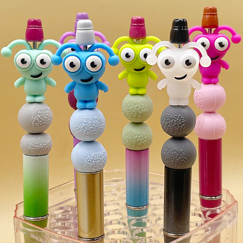 20Pcs 3D Cartoon Little Ant Silicone Focal Beads Assorted Colors