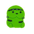 Silicone Focal Beads Frankenstein Inspired Black Stitch Marks Holding Pose