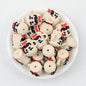 3D Father's Day Khaki Teacup Silicone Focal Beads 20pcs