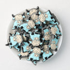 Highland Cow Silicone Focal Beads Colorful 20pcs