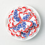 US Independence Day Heart Butterfly Silicone Focal Beads 20pcs