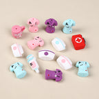 Silicone 3D Focal Beads Nurse Series Medical Kit Holding Syringe 20pcs 5