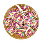 Silicone Focal Beads Rainbow Teacher Leopard Print Accents 20pcs 2