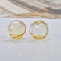 Transparent Faceted Hollow Polygonal Glass Beads 16mm 10pcs 10