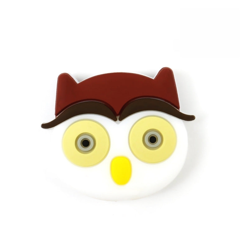 Silicone Focal Beads Owl Big Eyes Pastel Woodland 20pcs 7