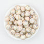 15mm Printed Silicone Beads Cartoon Character Designs 50pcs 4