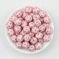 15mm Colorful Polka Dot Print Round Silicone Beads  50pcs - Floret
