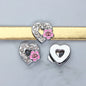 Chrome Alloy Rhinestone Beads Star Heart Crown Shapes 4pcs 16