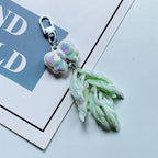 Acrylic Feather Keychain Iridescent Pastel Butterfly Charm 6