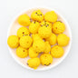 3D Cute Glitter Steamed Stuffed Bun Silicone Focal Beads 20pcs 9