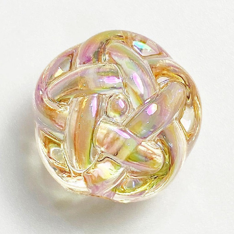 Transparent Acrylic Beads 16mm 18mm Iridescent Rainbow 10pcs 11