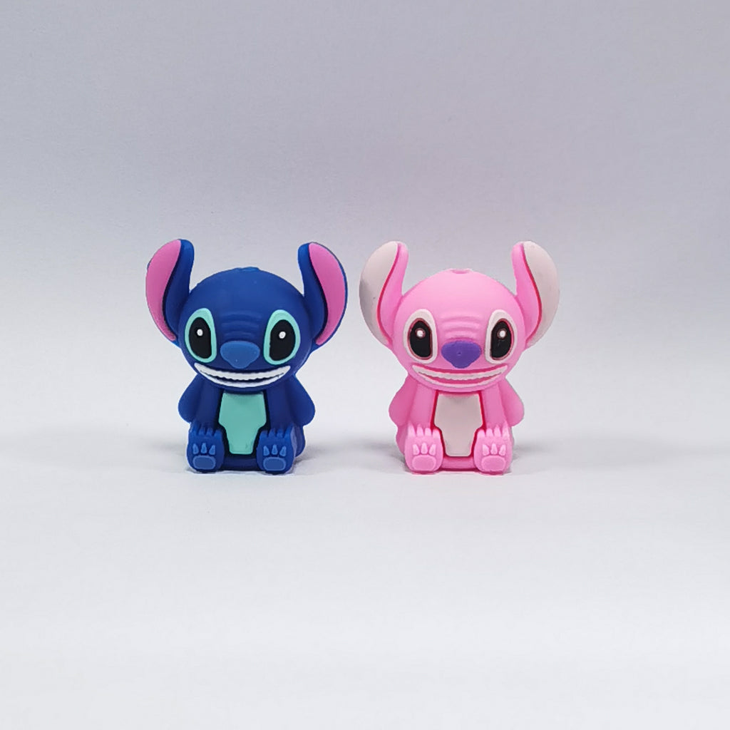 Silicone 3D Focal Beads Sitting Stitch Sitting Pose 20Pcs