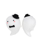 Silicone 3D Focal Beads Halloween Ghost With Top Hat Bow Tie