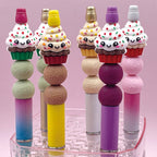 3D Mini Sugar Sprinkle Cupcake Silicone Focal Beads 20pcs