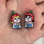 Adorable Crybabe Acrylic Beads 25mm Enamel Painted 10pcs 7