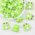 3D Smiling Frog Silicone Focal Beads 20 pcs
