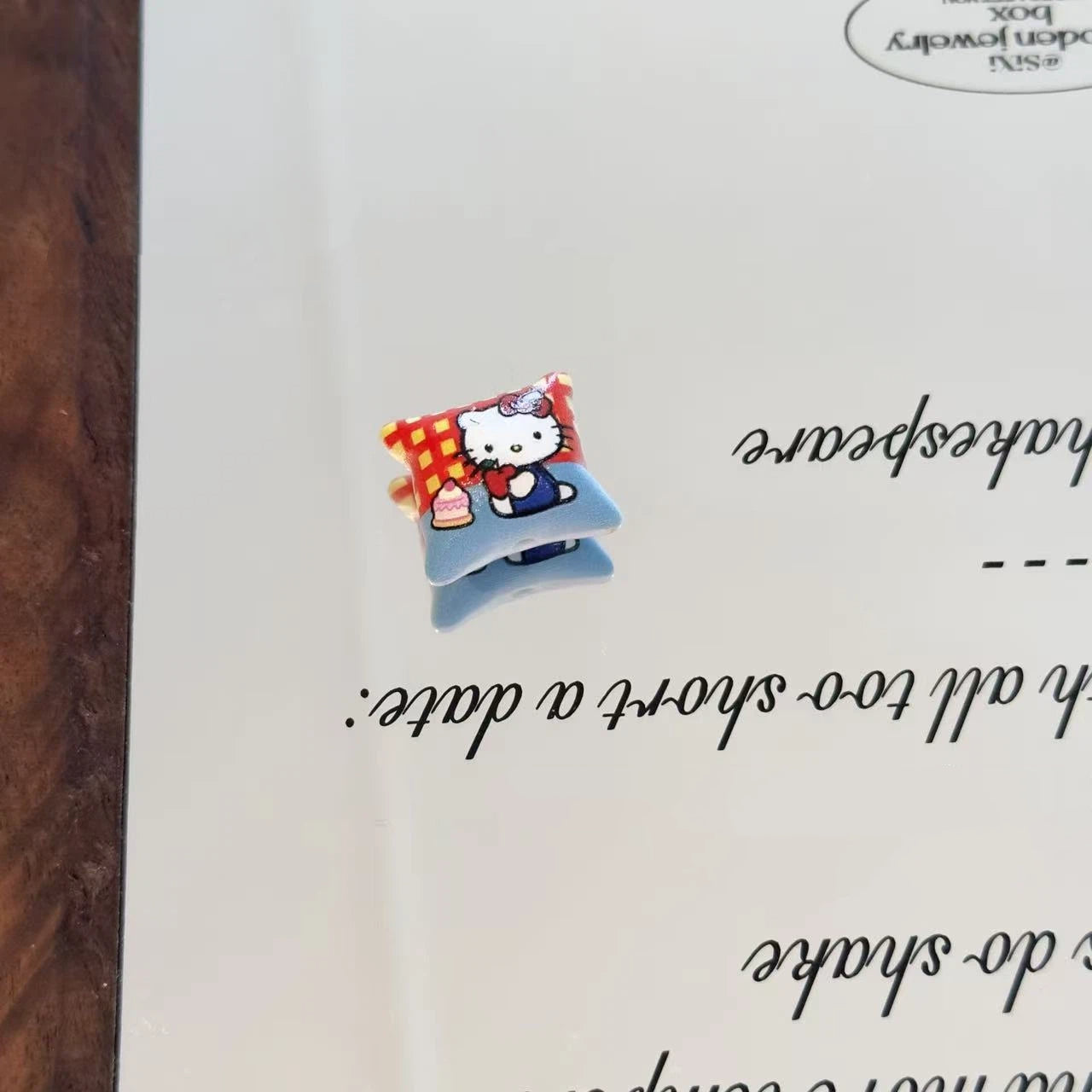 Hello KT Pillow Acrylic Square Beads 16mm Glossy Pastel 10pcs 3