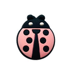 Silicone Focal Beads Seven-spotted Ladybug Rounded Shape 20pcs 8