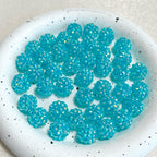 Bubblegum Round Rhinestone Beads 14mm Textured Shimmer 50pcs 7