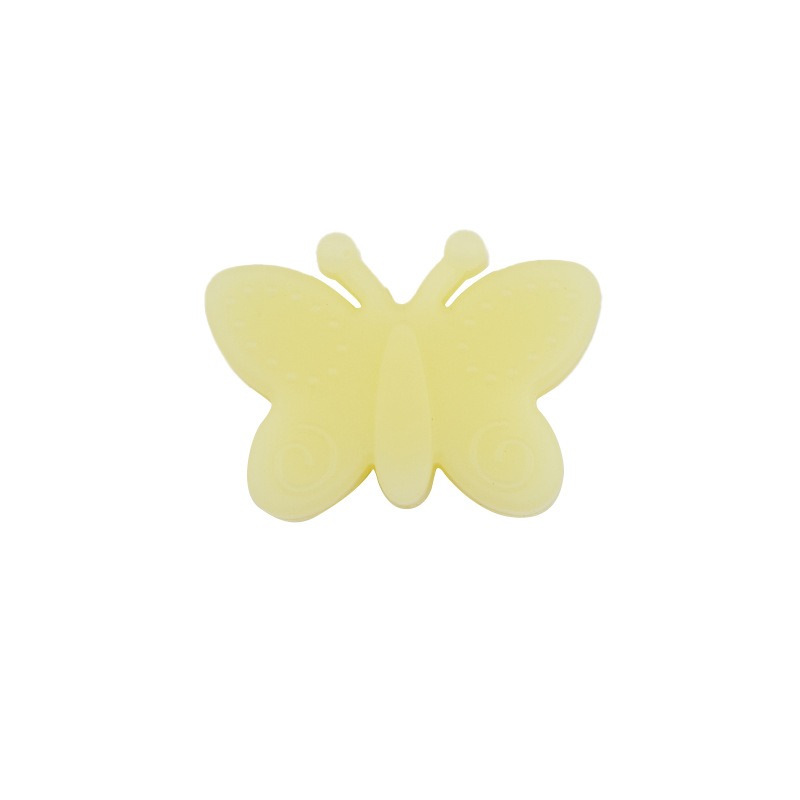 Silicone Focal Beads Butterfly Embossed Wings 20pcs 17