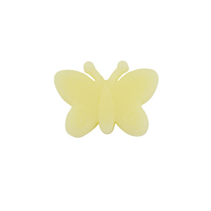 Silicone Focal Beads Butterfly Embossed Wings 20pcs 17