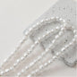 Lampwork Glass Beads Round Wrinkle Silver Foil Filled 8mm 12mm 5pcs 6