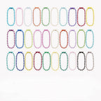 Multi Colored Iron Ball Chain Key Rings 10mm 12mm Length 100pcs