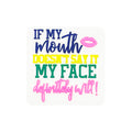 Silicone Focal Beads Colored Letters Pink Lip Accent 20pcs