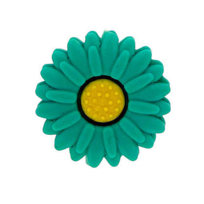 Silicone Focal Beads Daisy Sunflower Rounded Center 20pcs 2