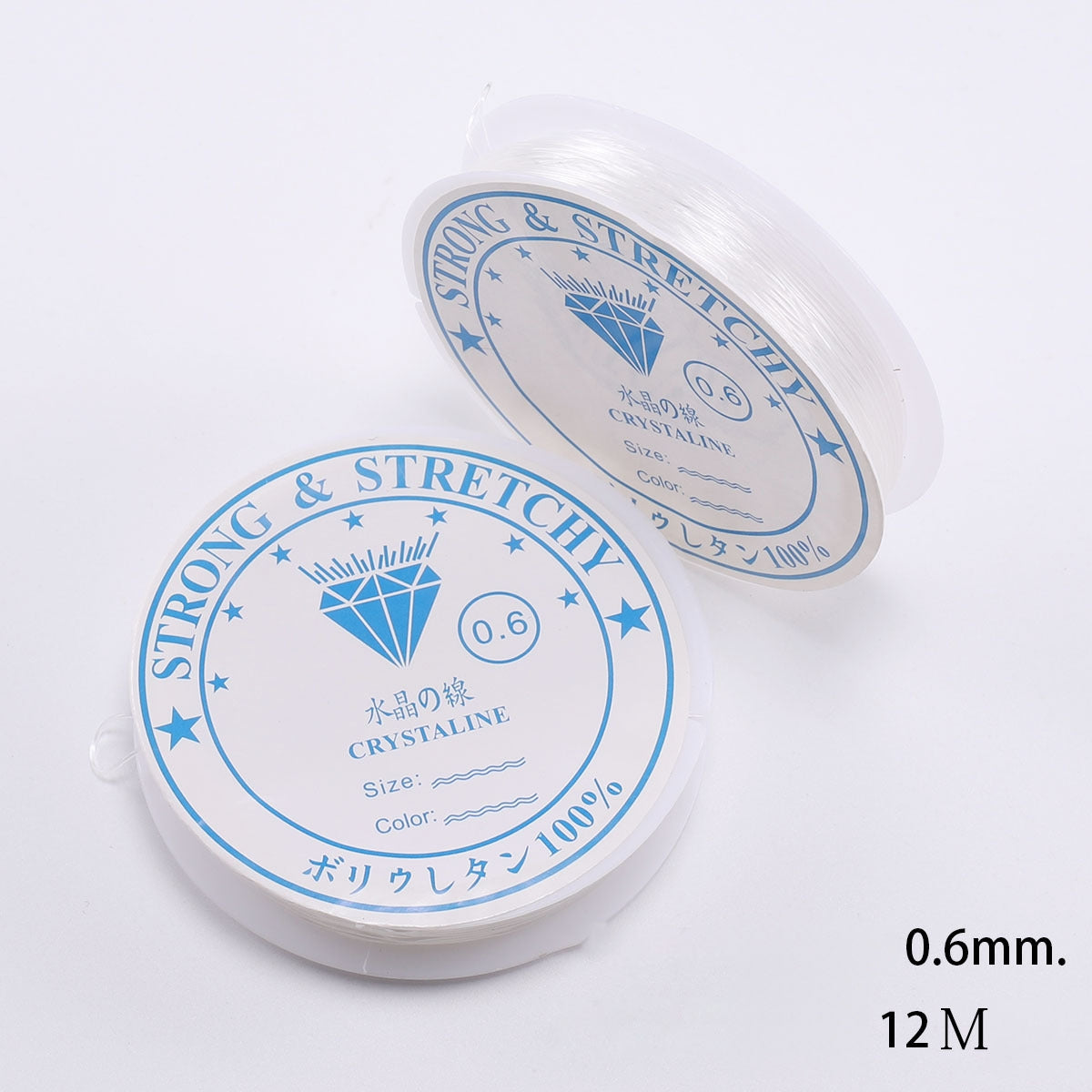 Transparent Crystal Elastic Cord Stretchy Jewelry Thread 0.4-1mm Roll 8