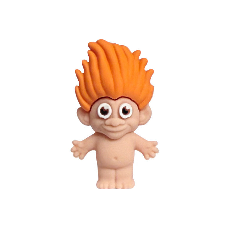 Silicone 3D Troll Focal Beads Playful Character 20pcs 6