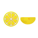 Silicone Focal Beads Orange Citrus Slice Circle Badge 20pcs 3