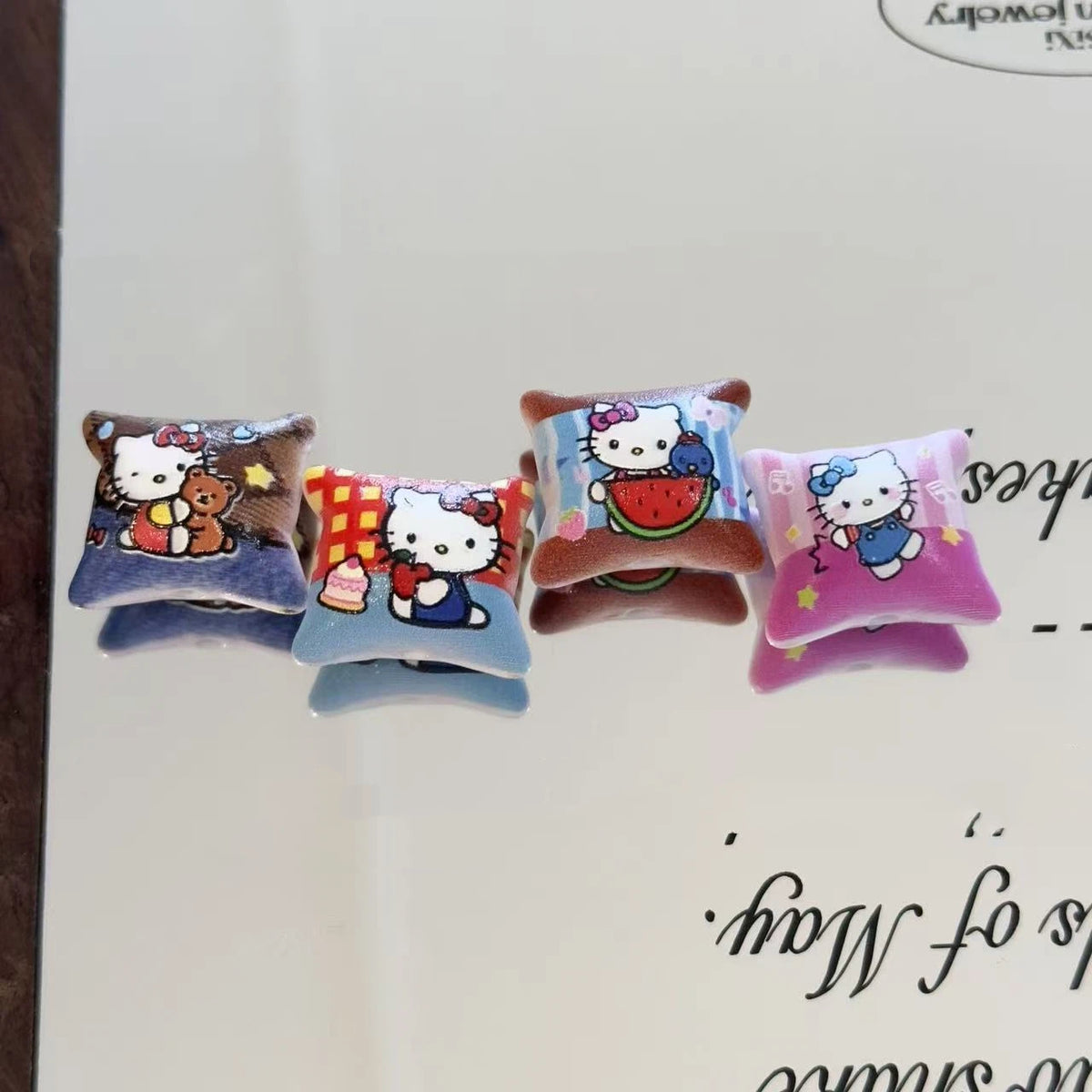 Hello KT Pillow Acrylic Square Beads 16mm Glossy Pastel 10pcs