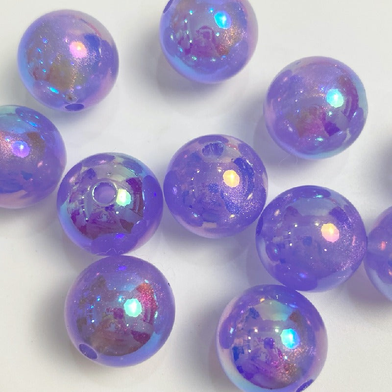 Glow Acrylic Beads 16mm Light In The Dark Pastel Colors 50pcs 6