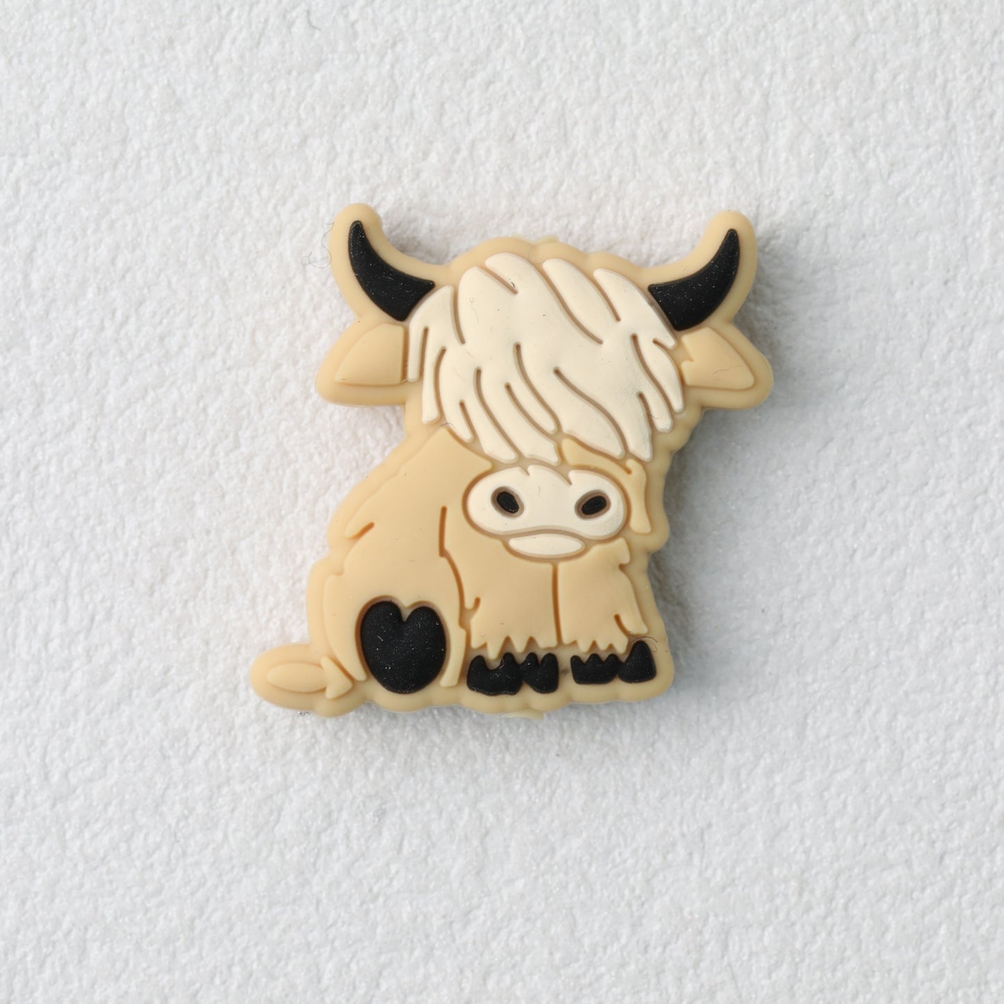 Highland Cow Silicone Focal Beads Colorful 20pcs 8