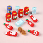Silicone 3D Focal Beads Jam Bottle Mini Jars Bright Colors 20pcs