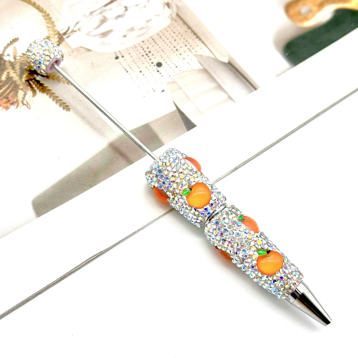 Beadable Pen with Fruit Strawberry Full Rhinestone Design 16