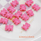 Colorful Bear Acrylic Beads 12x14mm Playful Design 20pcs 13
